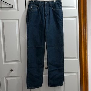 Mens Carhartt  jeans. Size 34/34 dark wash. Relaxed fit straight leg